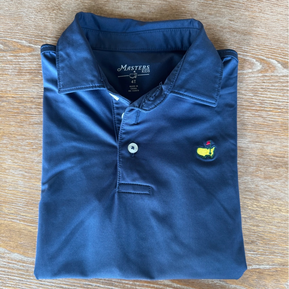 Kids Navy Blue Masters Polo Shirt